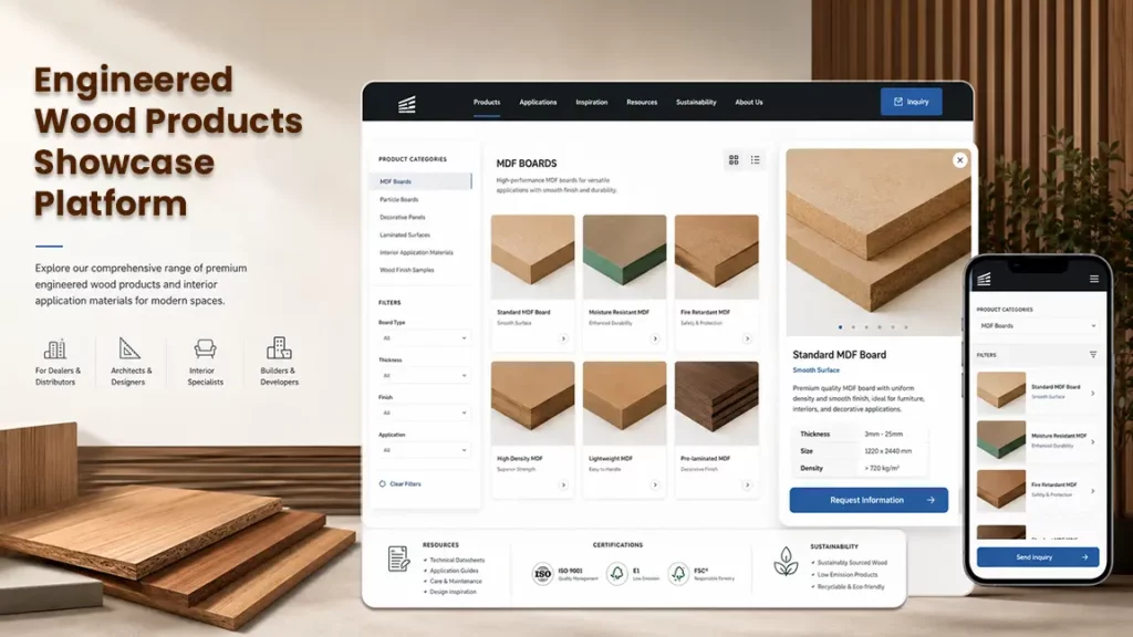 Engineered Wood Products Showcase Platform