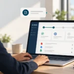 Concept customer portal showing status and document cards